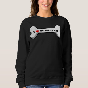 Ich Liebe meinen Gelbe Labrador Sweatshirt