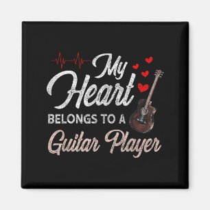 Ich liebe meinen Gitarrenspieler Ehemann Ehefrau G Magnet