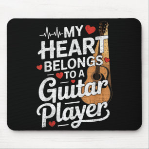 Ich liebe meinen Gitarrespieler Ehemann Ehefrau Lu Mousepad