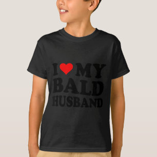 Ich liebe meinen glatzköpfigen Ehemann lustig ich T-Shirt
