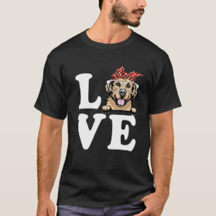 Ich Liebe meinen Golden Retriever Bandana Sonnenbr T-Shirt