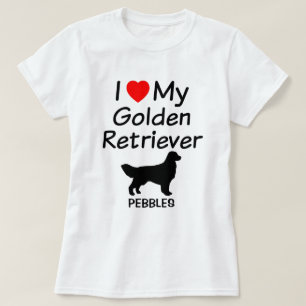 Ich Liebe meinen Golden Retriever Hund T-Shirt