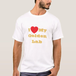 Ich Liebe meinen goldenen Labrador T-Shirt