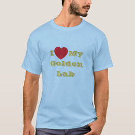 Ich Liebe meinen goldenen Labrador T-Shirt