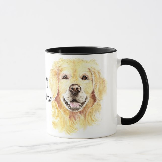 Ich Liebe meinen Goldenen Retriever, Hund, Haustie Tasse (Rechts)