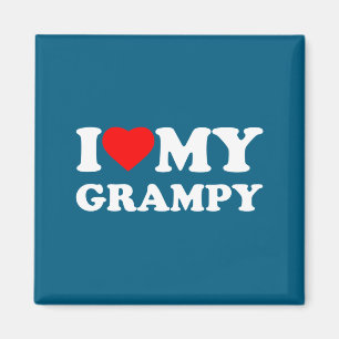 Ich liebe meinen Grampy I Heart Familie Opa Langar Magnet