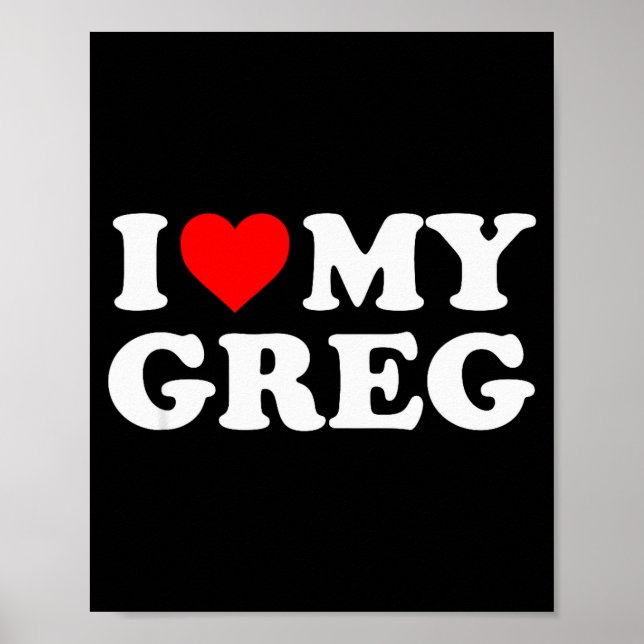 Ich liebe meinen Greg  Poster (Vorne)