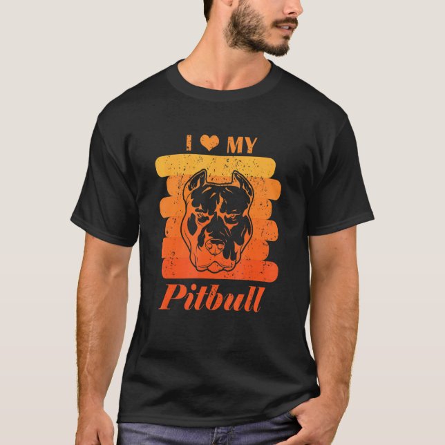 Ich Liebe meinen Grubenbull T-Shirt (Vorderseite)