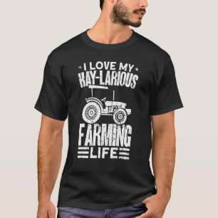 Ich Liebe meinen Hay Larious landwirtschaftlichen  T-Shirt