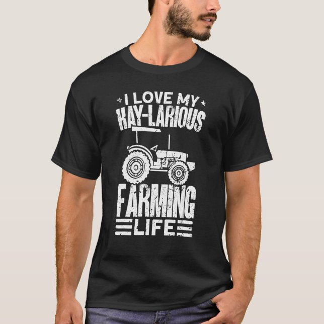 Ich Liebe meinen Hay Larious landwirtschaftlichen  T-Shirt (Vorderseite)