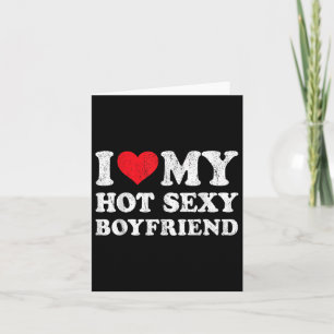 Ich liebe meinen heißen Freund, lustige Freundin V Karte
