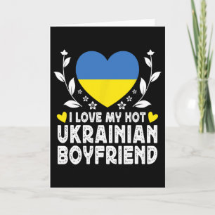 Ich liebe meinen heißen ukrainischen Freund Couple Karte
