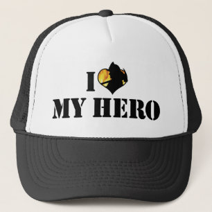 Ich liebe meinen Helden Truckerkappe