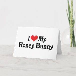 Ich liebe meinen Honey Bunny Karte