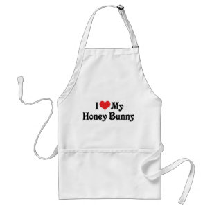 Ich liebe meinen Honey Bunny Schürze