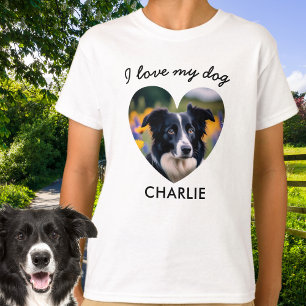 'Ich liebe meinen Hund' Benutzerdefiniertes Hausti T-Shirt