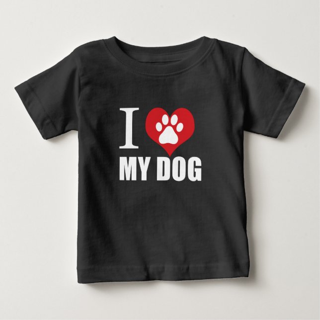 Ich Liebe meinen Hund T - Shirt (Vorderseite)