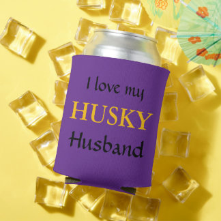 Ich liebe meinen Husky Ehemann  Dosenkühler