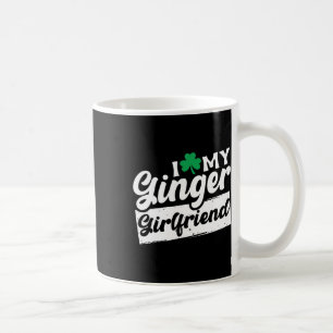 Ich liebe meinen ingwerroten Shamrock St Patricks Kaffeetasse