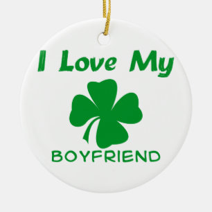 Ich liebe meinen irischen Freund Keramik Ornament