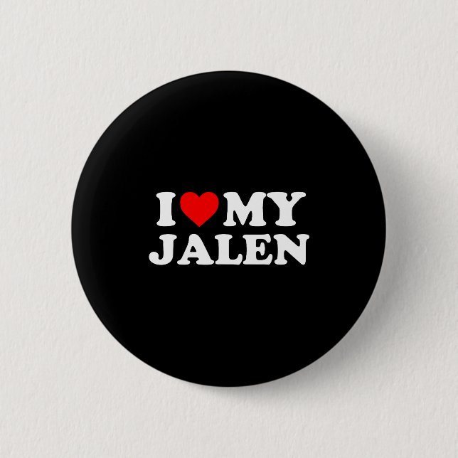 Ich liebe meinen Jalen  Button (Vorderseite)