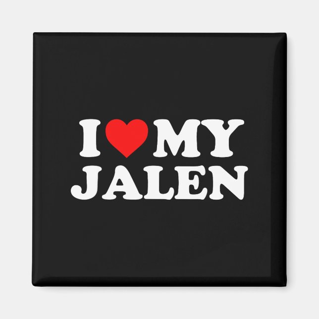 Ich liebe meinen Jalen  Magnet (Vorne)