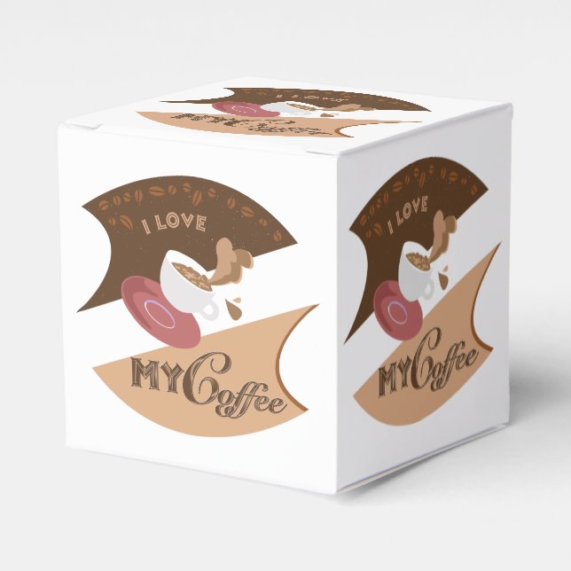 Ich liebe meinen Kaffee Retro Java Geschenkschachtel (Vorderseite)