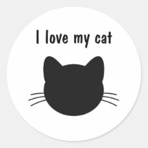 Ich Liebe meinen Katzenaufkleber