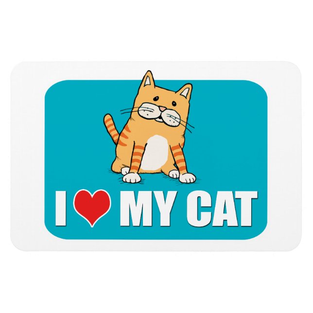 Ich Liebe meinen Katzenmagnet Magnet (Horizontal)