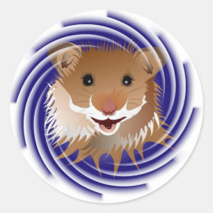 Ich liebe meinen kleinen Hamster Aufkleber