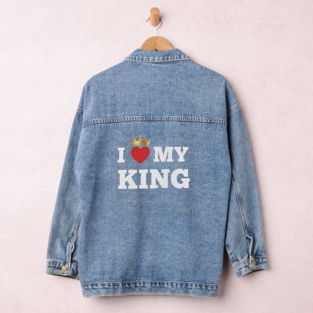 Ich liebe meinen König  Jeansjacke (Hangar)