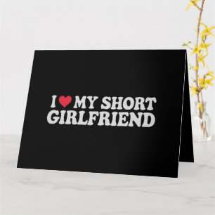 Ich Liebe meinen Kurzen GF Girl Boy Couple Valenti Karte