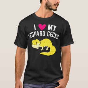 Ich liebe meinen Leopard Gecko Süße Leopard Eidech T-Shirt