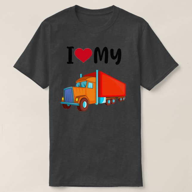 Ich Liebe meinen LKW T-Shirt (Design vorne)