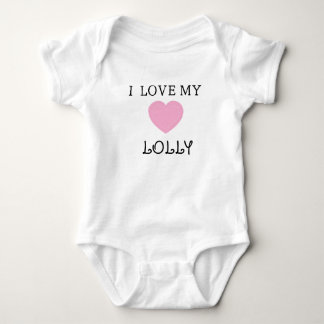 Ich liebe meinen Lolly anpassbaren Baby-Bodysuit T Baby Strampler