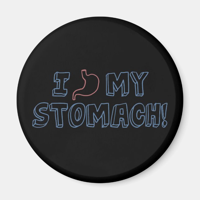 Ich Liebe meinen Magen Magnet (Vorne)