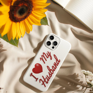 Ich liebe meinen Mann süßer roter Text iPhone-Hüll Case-Mate iPhone Hülle