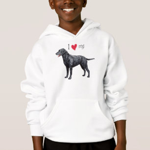 Ich Liebe meinen mit Curly überzogenen Retriever Hoodie