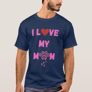 Ich Liebe Meinen Mummi Hund   Süße Haustierbekleid T-Shirt