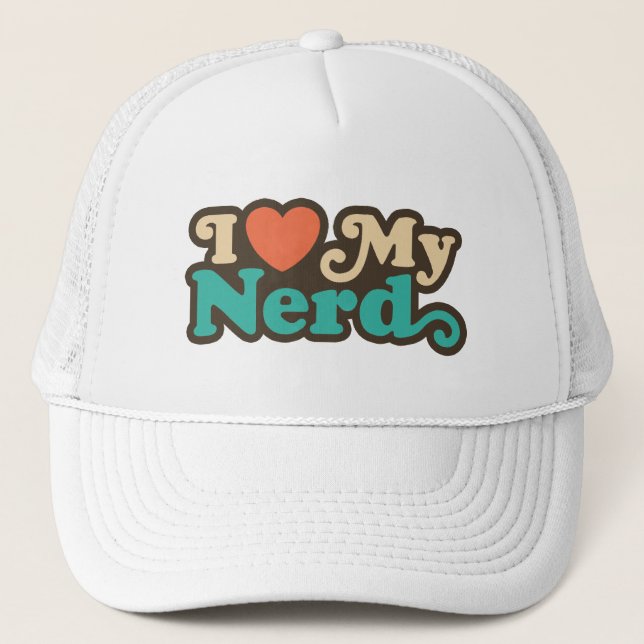 Ich Liebe meinen Nerd Truckerkappe (Vorderseite)
