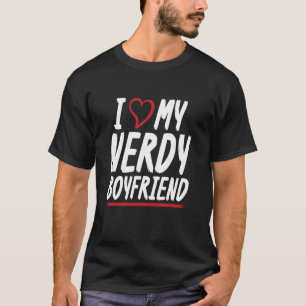 Ich liebe meinen nerdigen Freund Freundin Paar T-Shirt