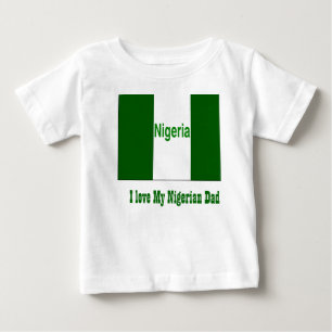 Ich Liebe meinen nigerianischen Vater Baby T-shirt
