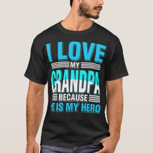 Ich Liebe meinen Opa, weil er mein niedliches Trai T-Shirt