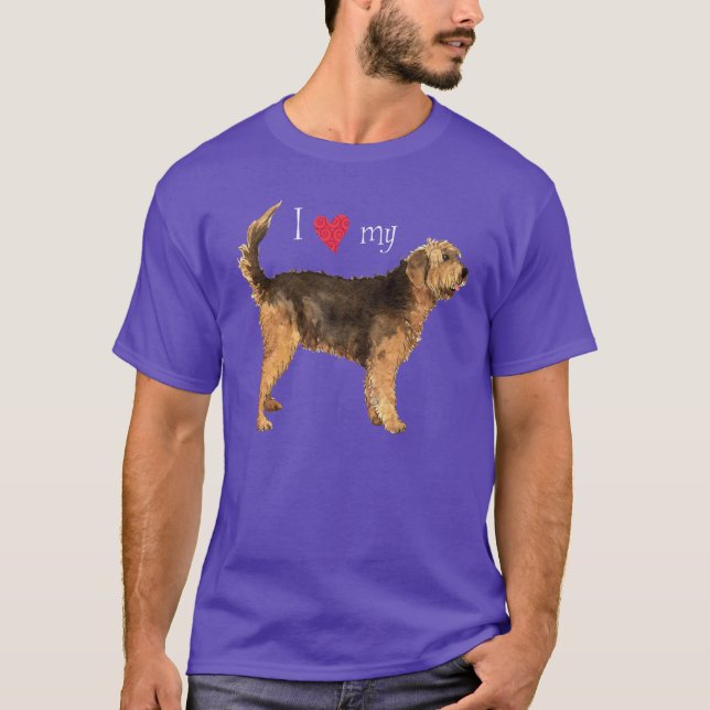 Ich Liebe meinen Otterhound-T - Shirt (Vorderseite)