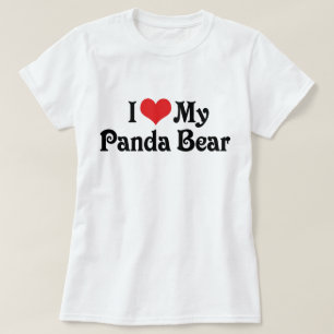 Ich Liebe meinen Panda-Bär T-Shirt