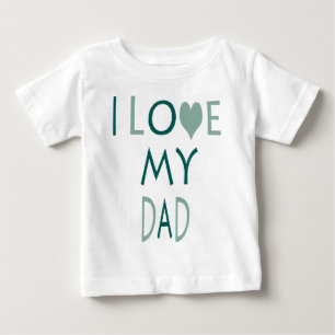 Ich liebe meinen Papa Baby Tee