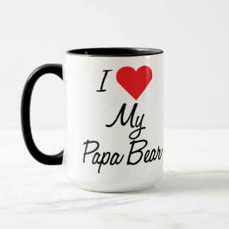 Ich liebe meinen Papa-Bären-Kaffee-Umarmung Tasse