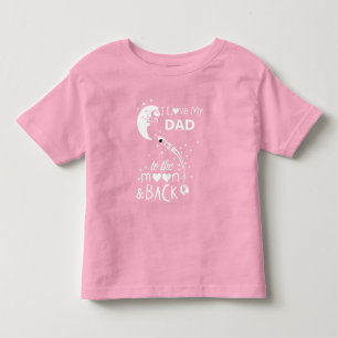 Ich liebe meinen Papa bis zum Mond und zurück Kleinkind T-shirt