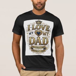 Ich liebe meinen Papa Vatertags-T-Shirt | Cool vin T-Shirt