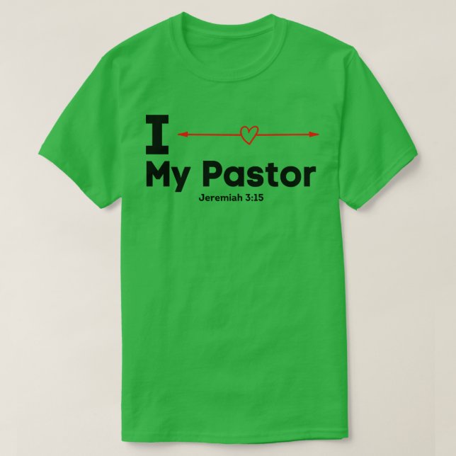 Ich Liebe meinen Pastor T-Shirt (Design vorne)